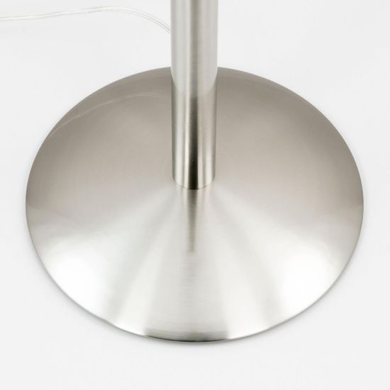 CL102934 Томми Хром Мат.+ Белый Св-к Торшер