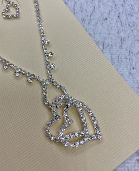 Комплект украшений, серьги + колье