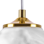 799033 Люстра (Подвес) MERINGE 1х6W (led) G9 ЛАТУНЬ/БЕЛЫЙ