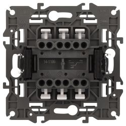 Переключатель ЭРА Elegance 14-1106-01М двойной, 10АХ-250В, белый матовый