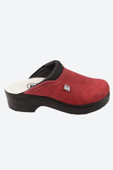 503 | "Anna" Женские медицинские сабо (бордовый)