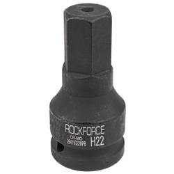 Головка-бита ударная 6-гранная 22мм, 3/4'' RockForce RF-26410022MPB