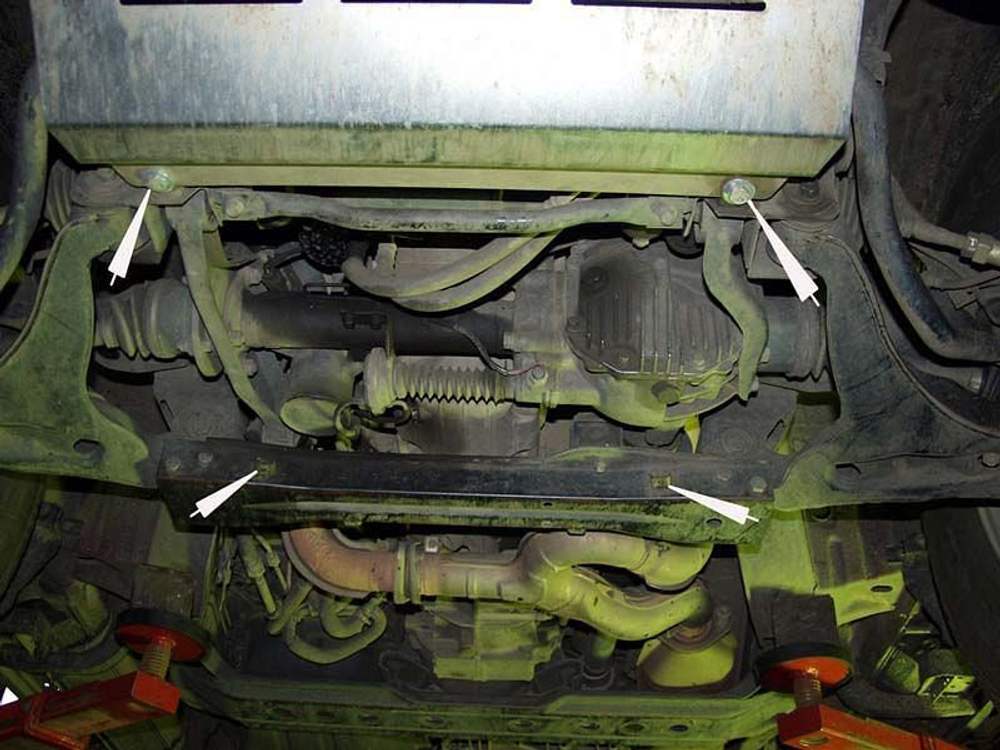 Защита картера и КПП Sheriff для Mitsubishi Pajero III 1999-2006 арт.14.0424
