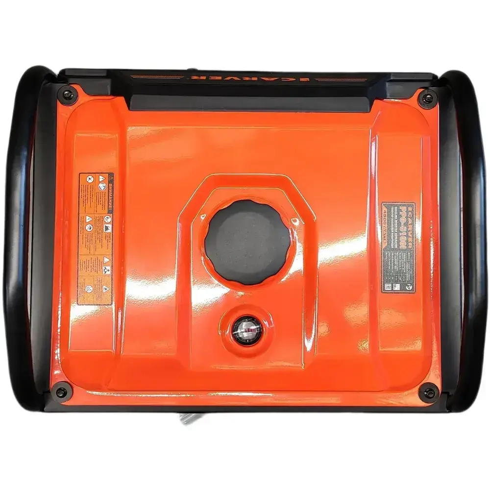 Генератор бензиновый инверторный CARVER PPG -5100I (4,2/4,5 кВт,220В, 2 розетки, USB, дисплей,объем бака 12 л) / бензогенератор / автономное снабжение для дома