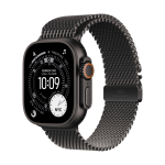 Apple Watch Ultra 3 (2025), 49 мм корпус из титана цвета «Black», ремешок Titanium Milanese Loop размера S цвета «Black»
