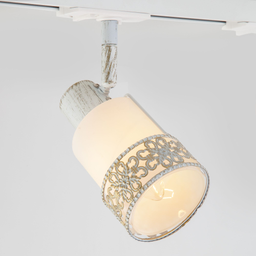 Светильник трековый 20075/1 белый с золотом