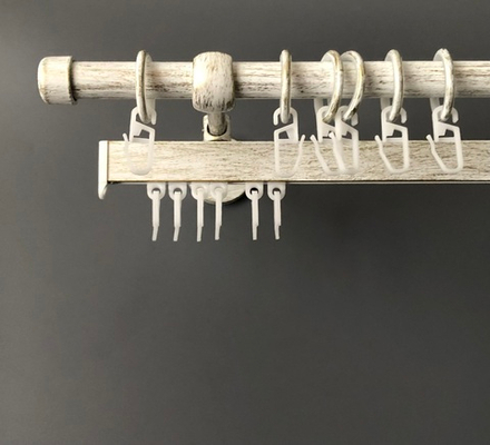 Карниз кованый Заглушка Ост d16 мм двухрядный с профилем Симпл, цвет белое золото