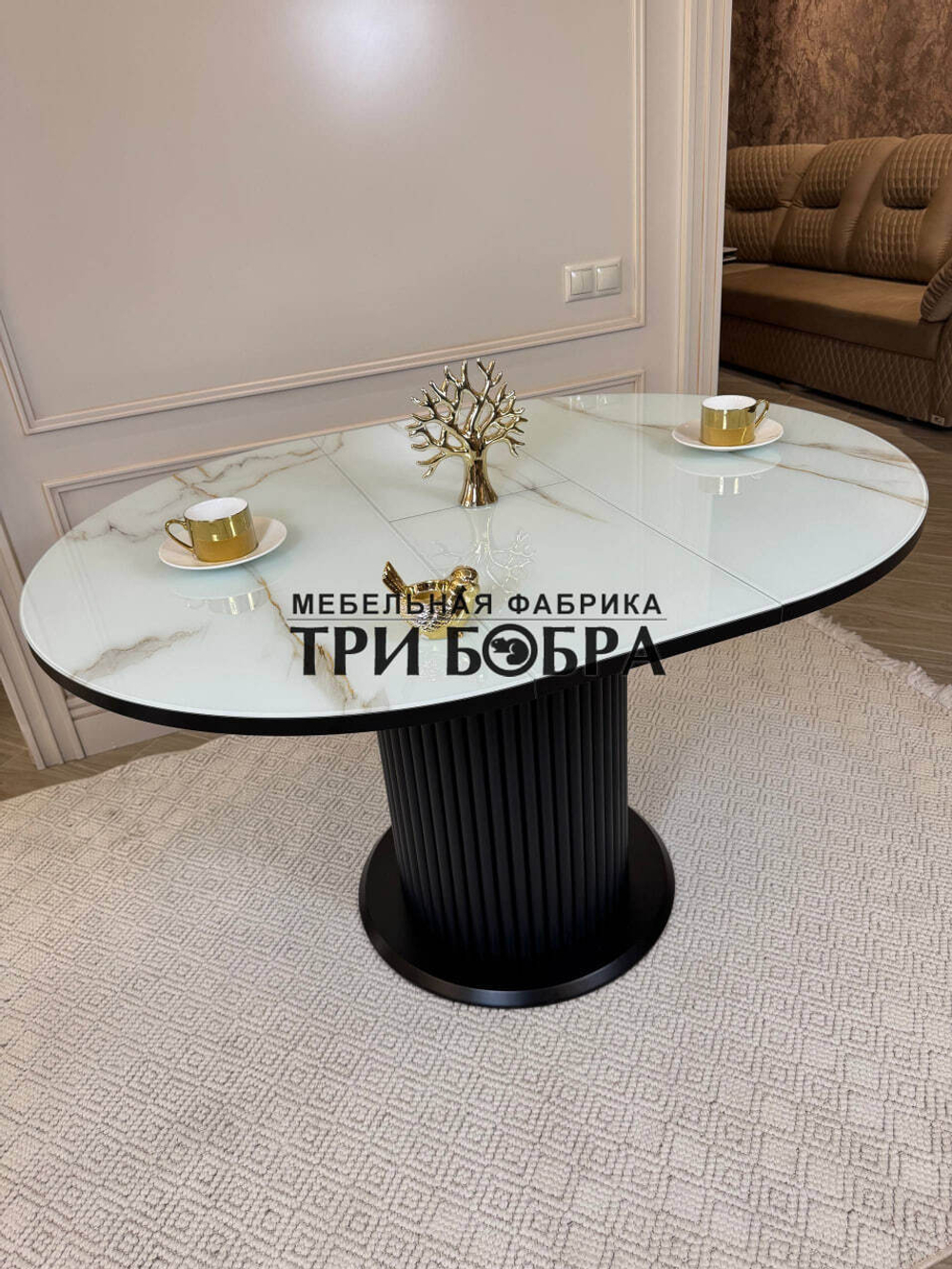 Стол кухонный "Орион", белый кварц