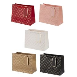 GAEM Пакет подарочный (бумага 210г/м2, блок 12шт), L23 W10 H18 см, 5в.