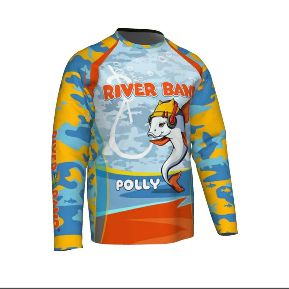 Футболка детская рыболовная River Band SUNNY размер 86