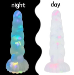 EroHot Glow Втулка анальная светящаяся в темноте с блестками