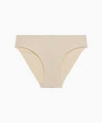 Трусы женские бесшовные спорт Atlantic, нейлон/эластан, светло-бежевые, LS-001