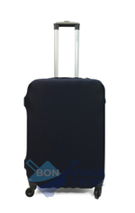 Чехол для чемодана М однотонный темно-синий 01357