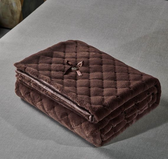 Бернард (шоколад) Покрывало 160х220