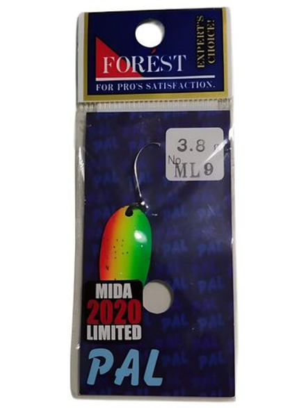 Блесна Пал Limited Forest микроколебалка весом 3.8 грамма для ультралайтового спиннинга