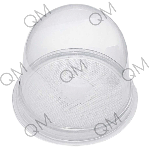Упаковка купольной формы ПЭТ 110*82 мм (прозрачным дном) (крышка+дно), 65шт