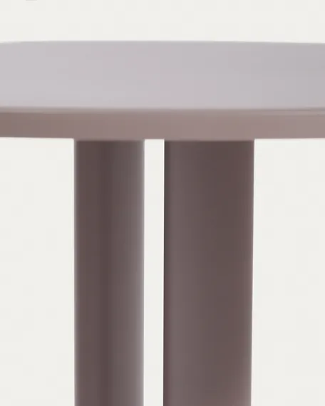 Уличный стол Sedalis Ø80 см, серо-коричневый