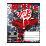 Тетрадь 36л., А5, клетка, Alingar "Гранж", скрепка, блок офсет, мелованный картон (эконом), 4 дизайна в пленке т/у