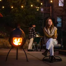 Садовый керамический камин Big Green Egg Chiminea