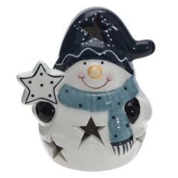 GAEM Фигурка декоративная "Снеговик" с подсветкой (LR44x2), L8 W6,5 H9,5 см