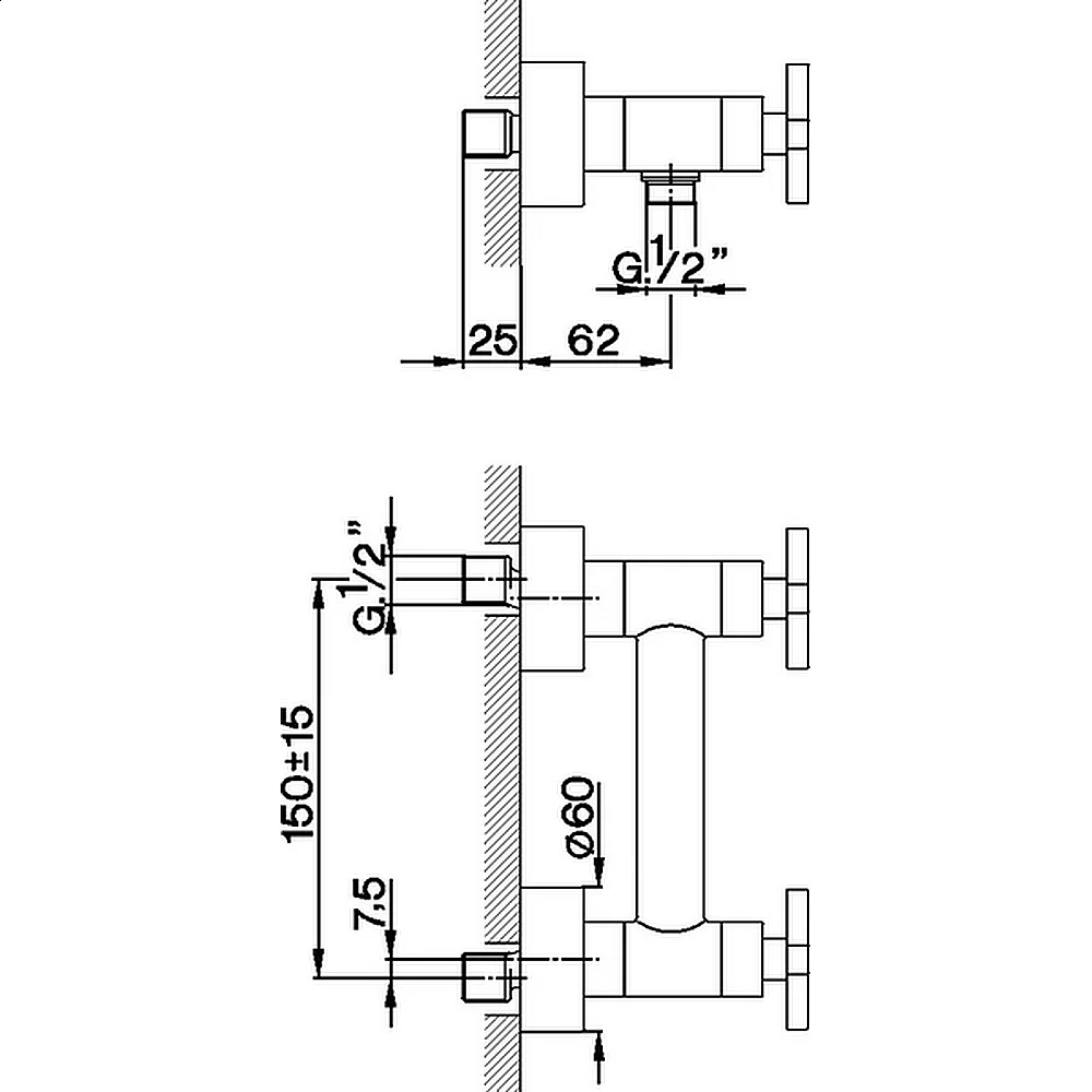 Смеситель для душа Cisal Barcelona Quad BQ00044121