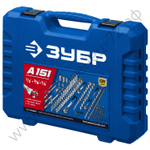 ЗУБР А-150, 150 предм., (1/2″+ 3/8″+ 1/4″), универсальный набор инструмента, Профессионал (27637-H150)