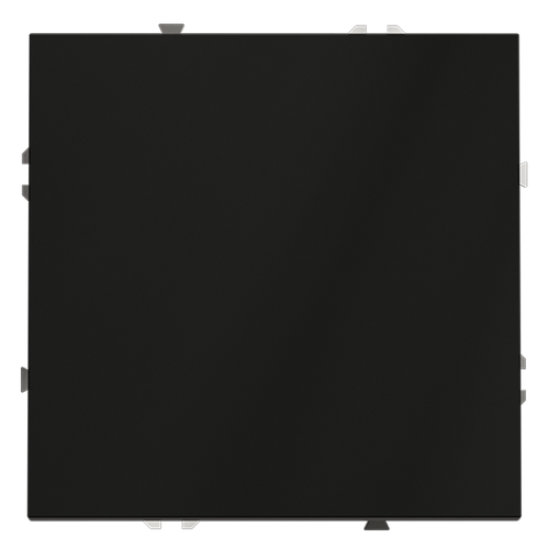 Проходной переключатель встраиваемый VOLTUM S70 одноклавишный 10А, (черный матовый)