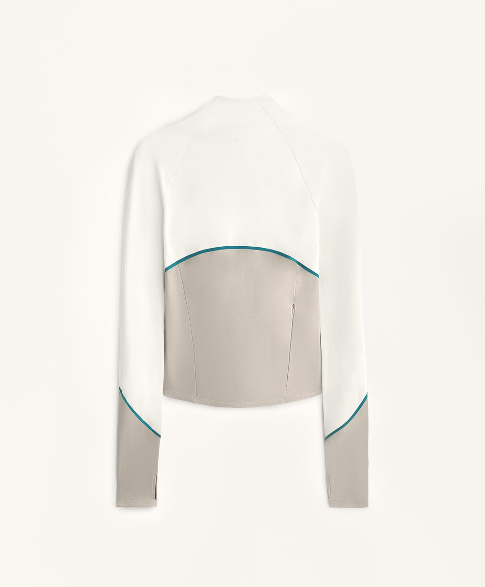 Oysho Легкая теплая куртка, светло-бежевый