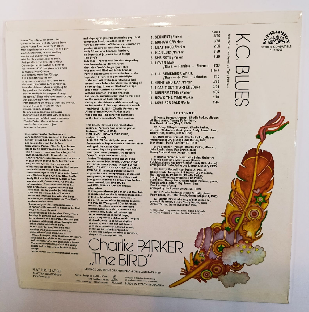 Charlie Parker The Bird K. C. Blues (Czech)
