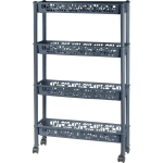 Этажерка Keeplex Light на колесиках четырехсекционная прямоуг. 58х93,5см космический се