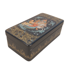 Шкатулка с росписью Холуй "Сивка-Бурка"