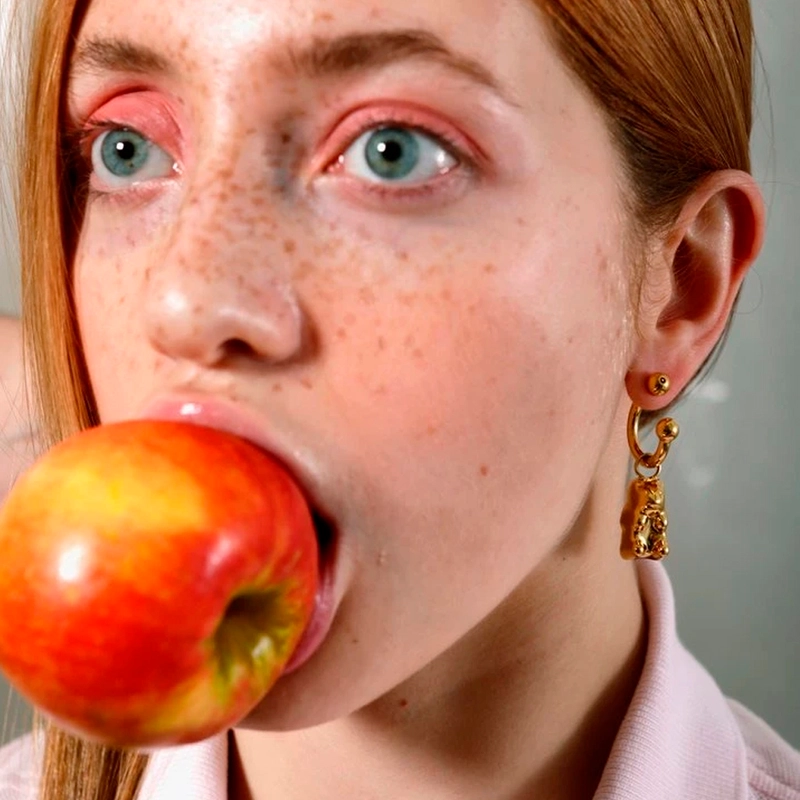 Моносерьга Мишка Гамми