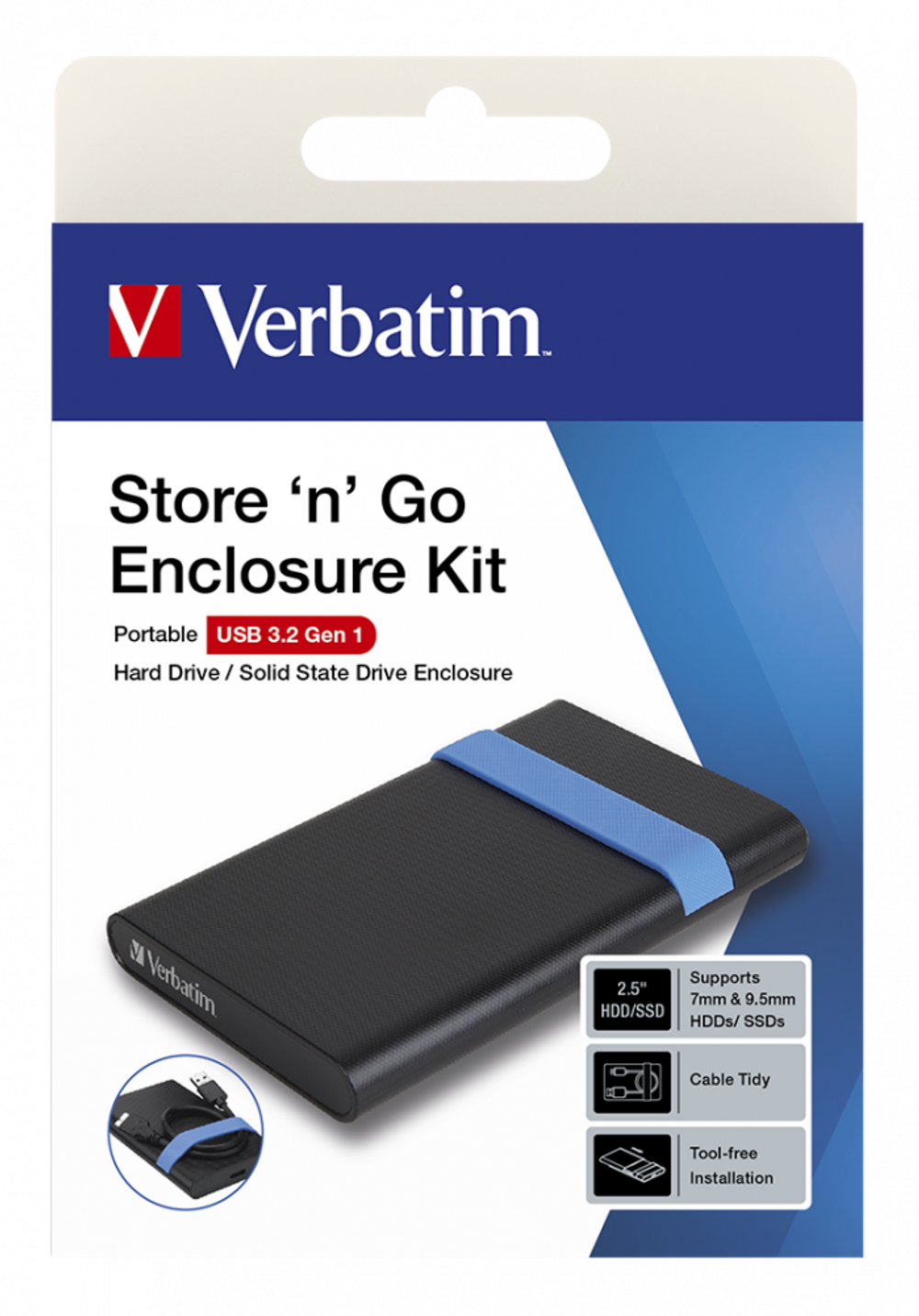 Комплект корпуса Verbatim Store 'n' Go V 2.5'' SNG Enclosure Kit USB 3.2 Gen 1