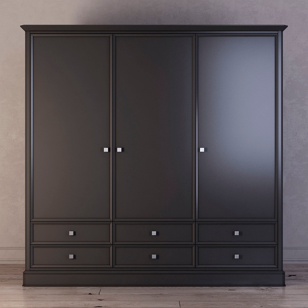 Шкаф трехстворчатый с ящиками Ellington