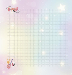 Блокнот 130х130 мм, скрепка, Контэнт-Канц, ламин. картон, выб-лак, 32 л., диз.вн.блок в клетку, "К-РОР. Девочка в полный рост", зелёно-розовый