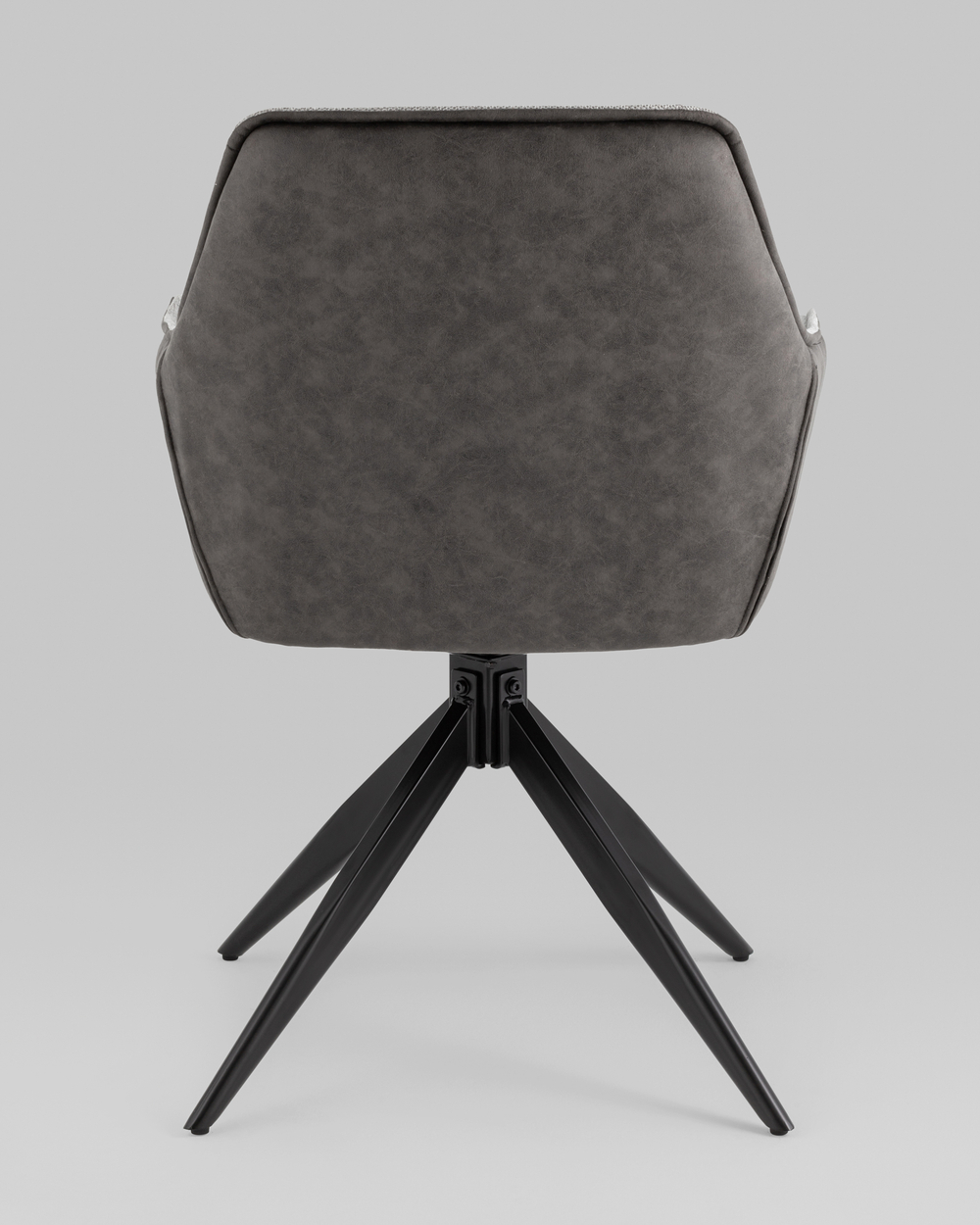 Стул обеденный Alba серый спинка экокожа