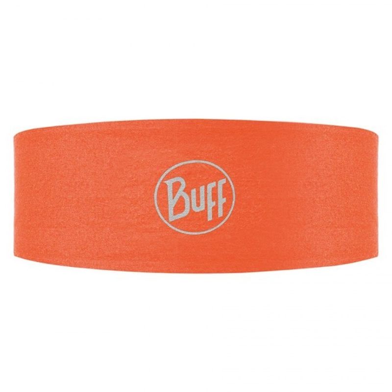 Термоповязка на голову спортивная Buff Logo Orange Fluor Фото 1