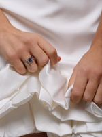 Кольцо "Blue Edges" Silver