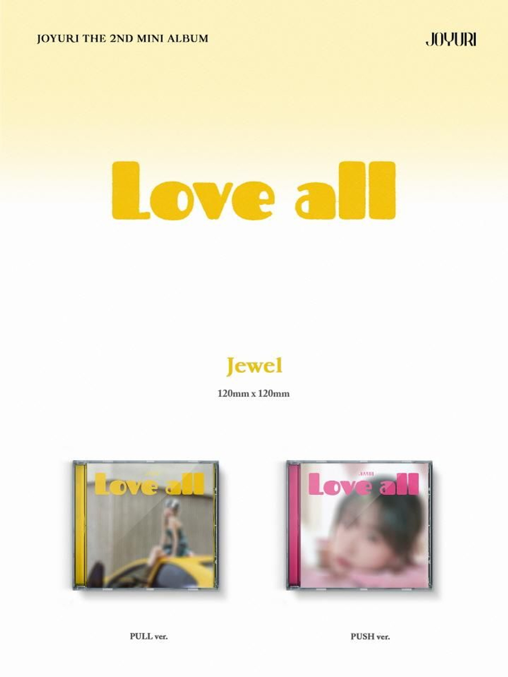 Альбом JO YURI - LOVE 'ALL' 2nd Mini Album JEWEL 2 Version SET