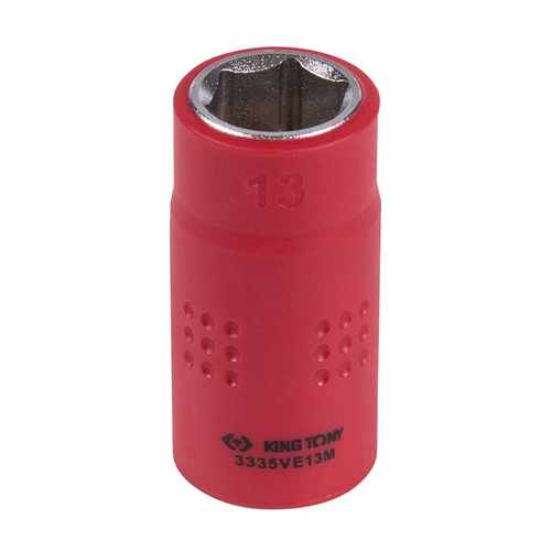 KING TONY (3335VE13M) Головка торцевая диэлектрическая шестигранная 3/8", 13 мм