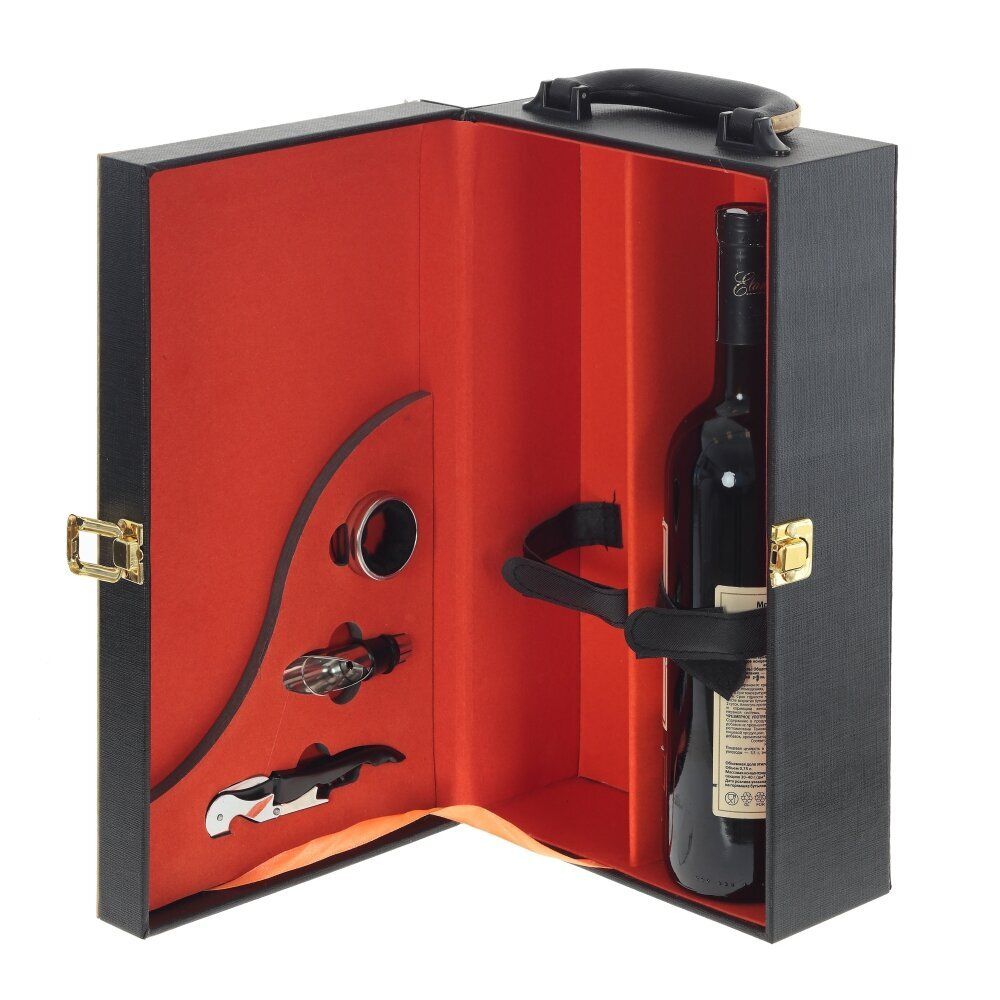GAEM Шкатулка для бутылок с набором сомелье, L20 W12 H35 см