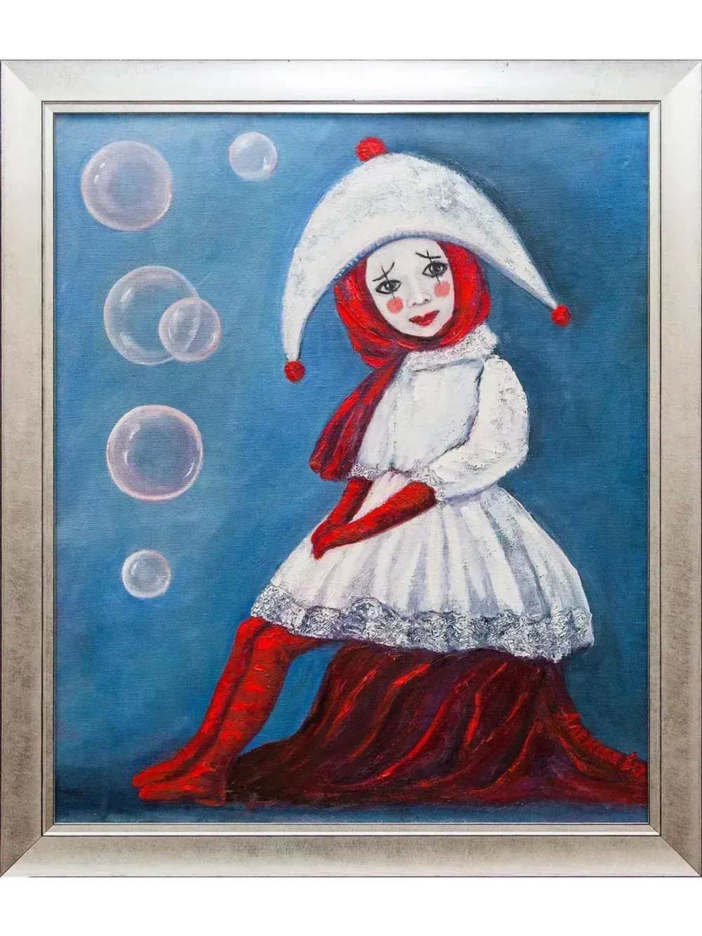 Картина маслом "Коломбина" Алексеева