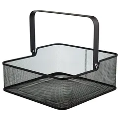 Корзина для хранения квадратная Ferrant, 30,5х30,5х12,5 см, черная