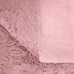 Ткань Кружево корд на меху, 150 см, розовый