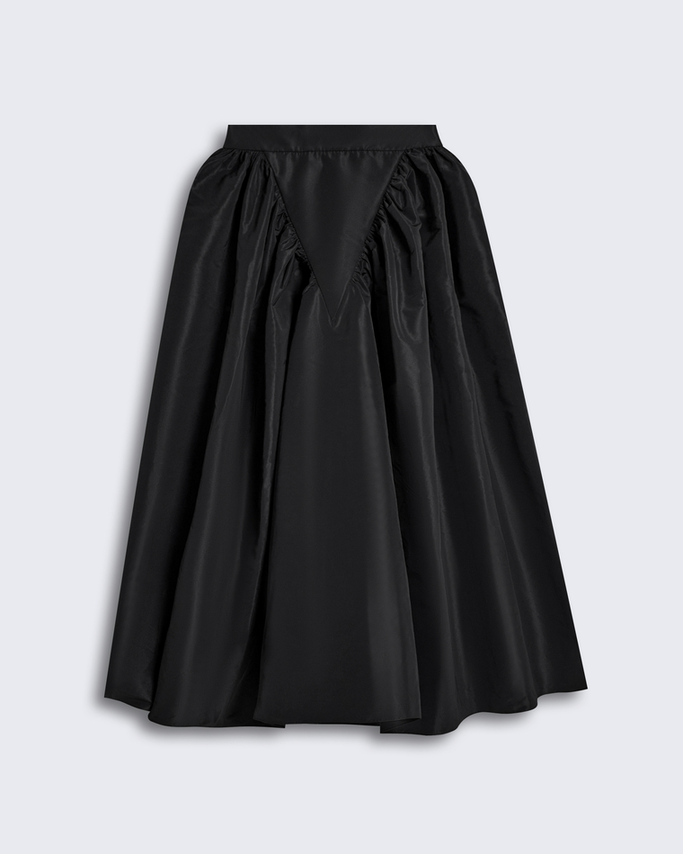 Юбка из тафты черный