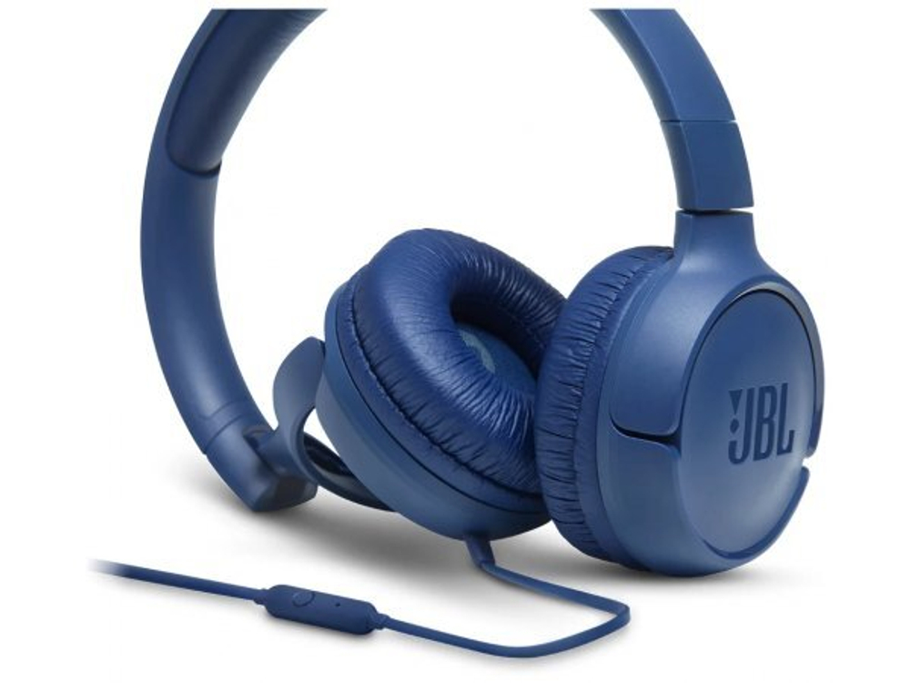 Гарнитура JBL Tune 500, 3.5 мм, накладные, синий