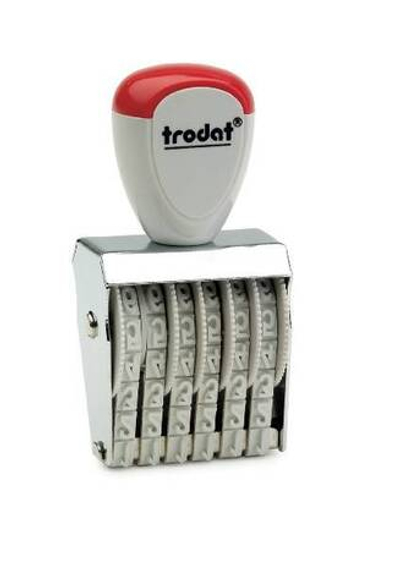Ленточный нумератор Trodat 1576, высота 7 мм, 6 разрядов