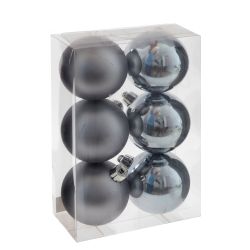GAEM Набор из 6шт Украшение новогоднее "Шар", D 6 см, L6 W6 H7 см