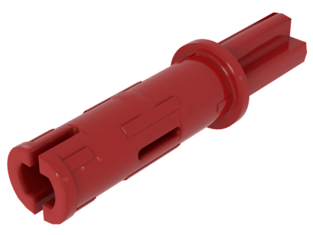 Lego 50шт Осевой палец 3L с продольными выступами трения и ось 1L (красный) 11214 / 6209519