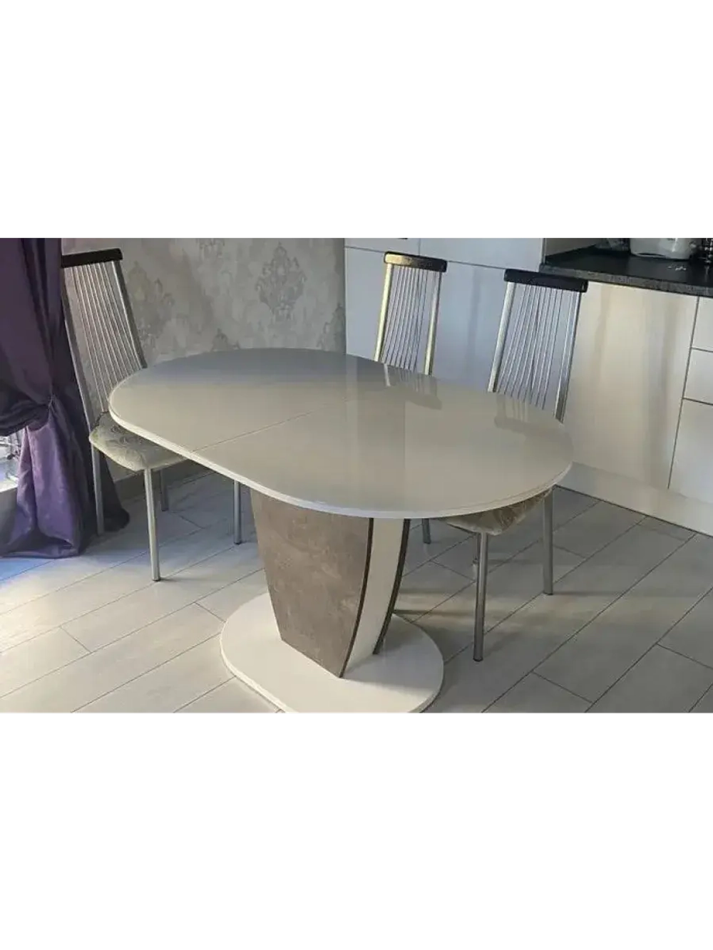 Стол кухонный обеденный раздвижной 130х80х75 см